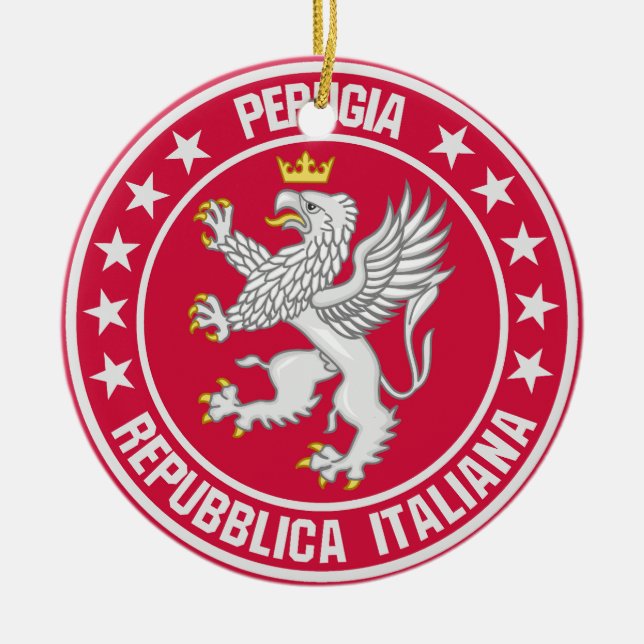 Perugia                                            ceramic ornament (Front)