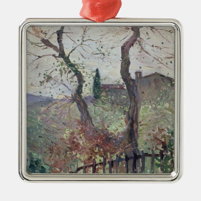 Perugia, Umbria, 1894 Metal Tree Decoration (Front)