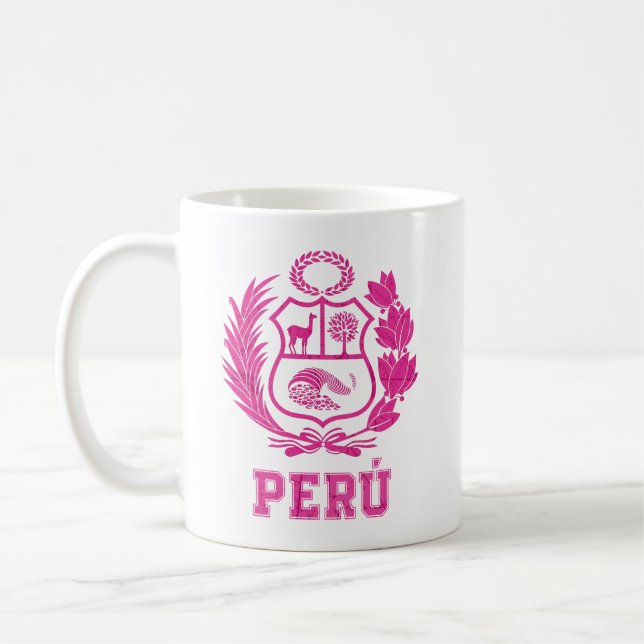 Peru's National Shield Pride  Coffee Mug (Left)