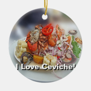 Peruvian Ceviche! Ceramic Tree Decoration