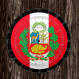 Peruvian Flag Dartboard Peru & darts / game board