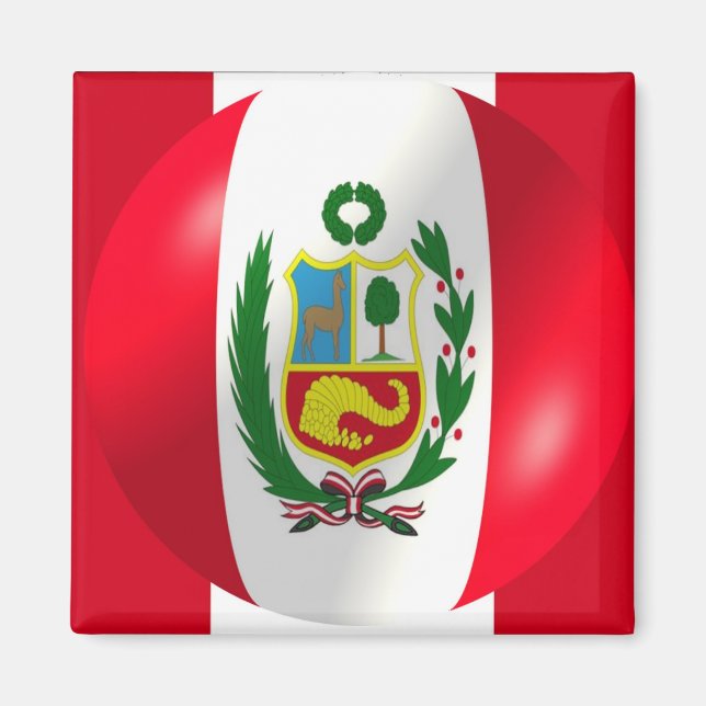Peruvian Flag Magnet (Front)