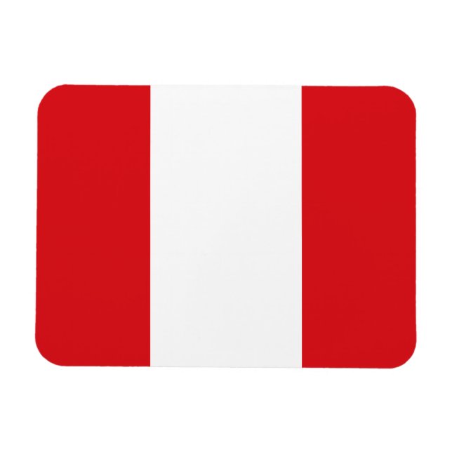 Peruvian Flag Magnet (Horizontal)