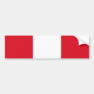 Peruvian Flag (Peru) Bumper Sticker