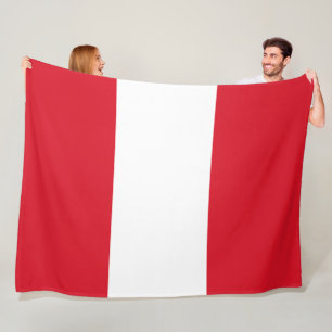 Peruvian Flag (Peru) Fleece Blanket