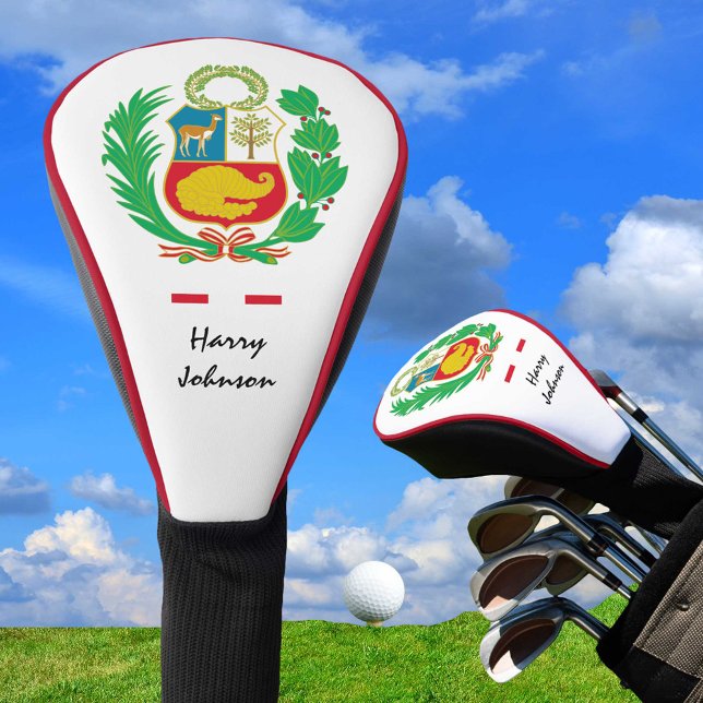 Peruvian Flag & Peru Monogrammed Golf Clubs Covers (Creator Uploaded)