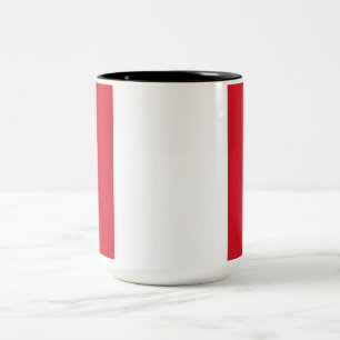 Peruvian Flag (Peru) Two-Tone Coffee Mug