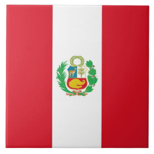 Peruvian Flag Tile