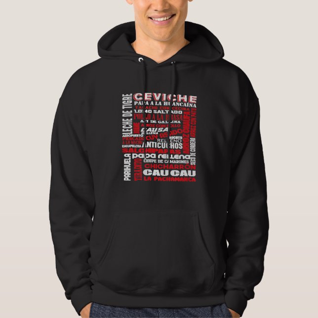Peruvian Food Peru Foodie Chef Gastronomy Ceviche  Hoodie (Front)