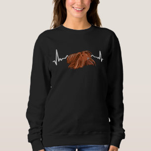 Peruvian Guinea Pig Heartbeat Fan Men Women Kids Sweatshirt