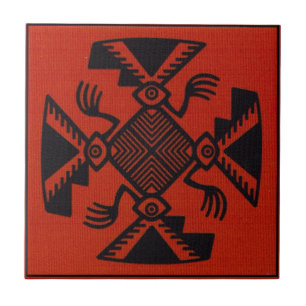 Peruvian Inca Bird Ceramic Tile