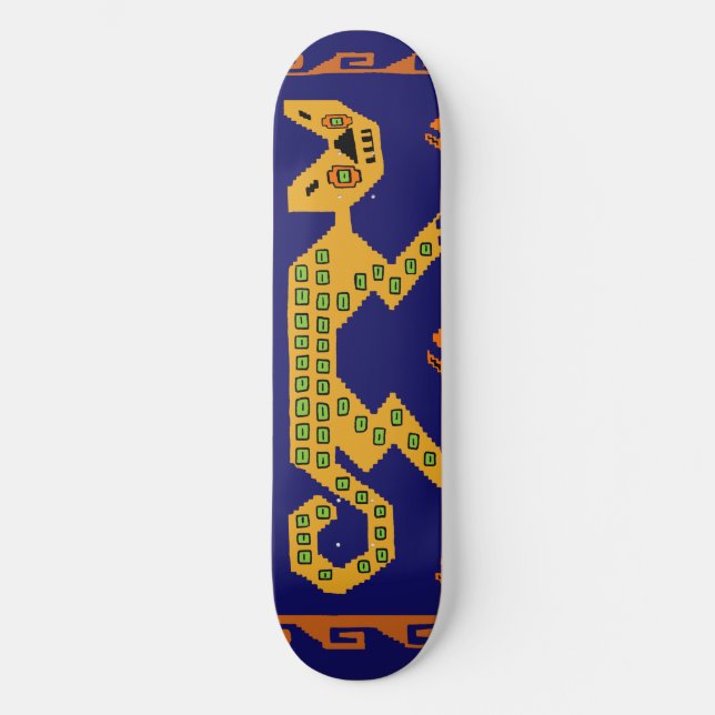 Peruvian Inca Tribal Cat Skateboard - Tribal Cat (Front)