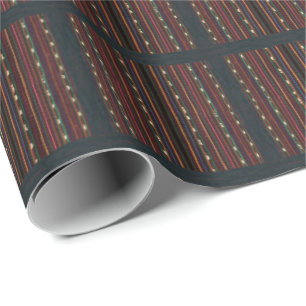 Peruvian Inca Weaving Design Stripes Wrapping Paper