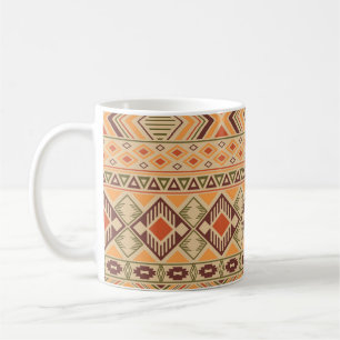 Peruvian Indian: Tribal Geometric Seamless Coffee Mug