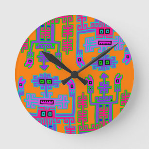 Peruvian Kings Round Clock