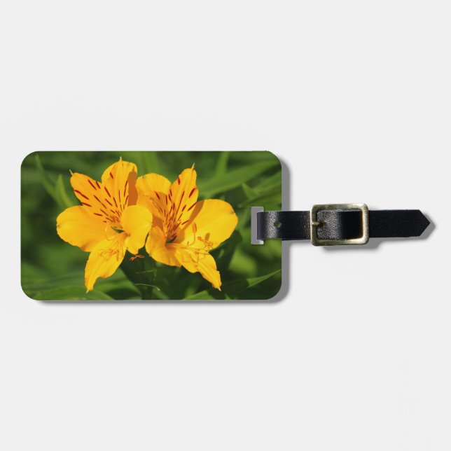 Peruvian Lilies Luggage Tag (Front Horizontal)