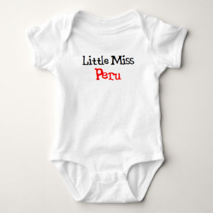 peruvian little miss baby bodysuit