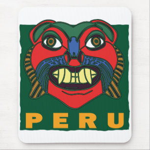 PERUVIAN MASK MOUSE PAD
