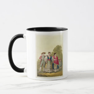 Peruvian Men and Women in Traditional Costume (col Mug