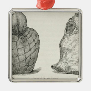 Peruvian Mummies Metal Ornament