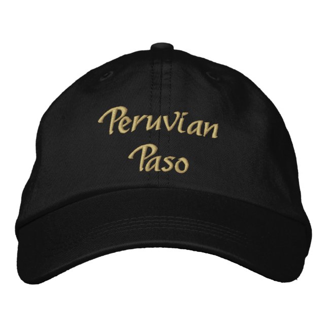 Peruvian Paso Embroidered Hat (Front)