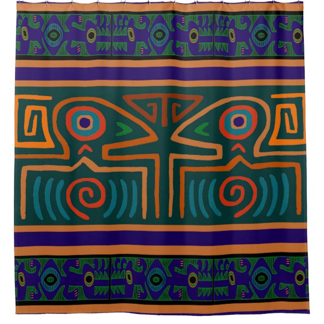 Peruvian Serpent Spirits Shower Curtain (Front)