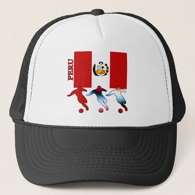 Peruvian Soccer Players Trucker Hat (Front)