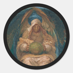 Pervading Spirit Angel Classic Round Sticker