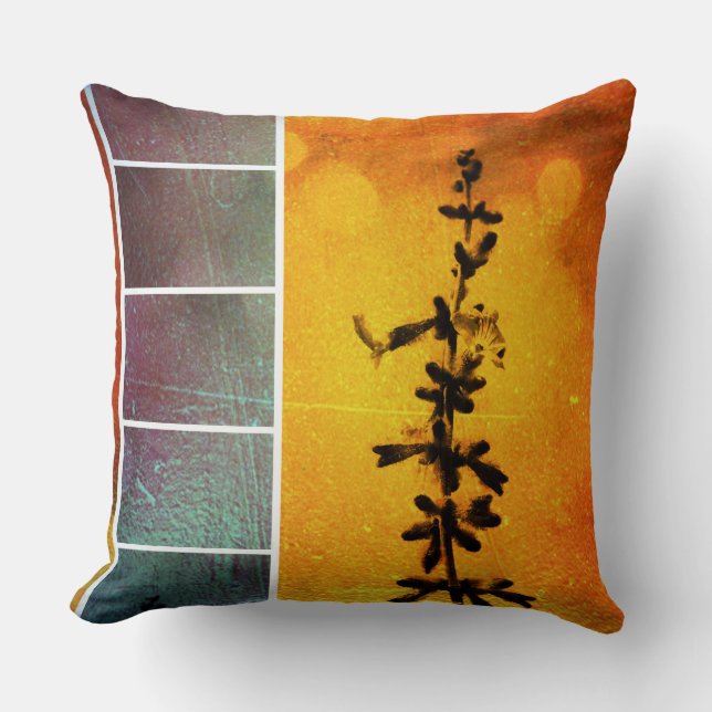 Pervoskia Collage Aflame Throw Pillows (Front)
