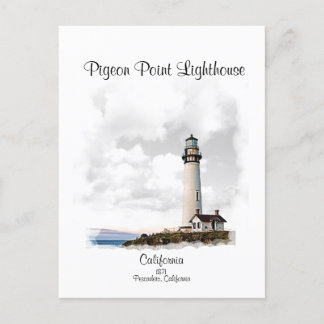 PESCADERO POINT  LIGHTHOUSE - POSTCARD