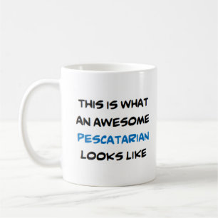 pescatarian, awesome coffee mug
