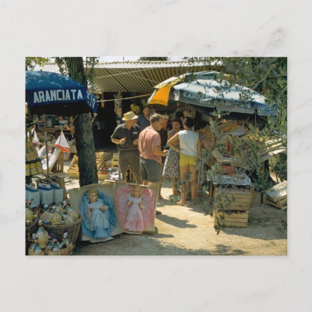 Peschiera, Lake Garda, market Postcard (Front)