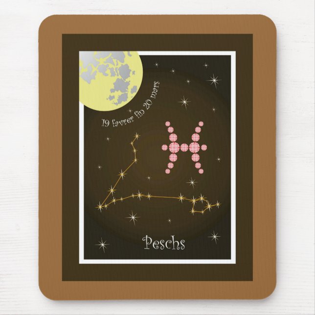 Peschs 19 favrer fin 20 mars Mauspad Mouse Pad (Front)