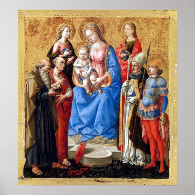 Pesellino (Francesco di Stefano) Madonna and Child Poster (Front)