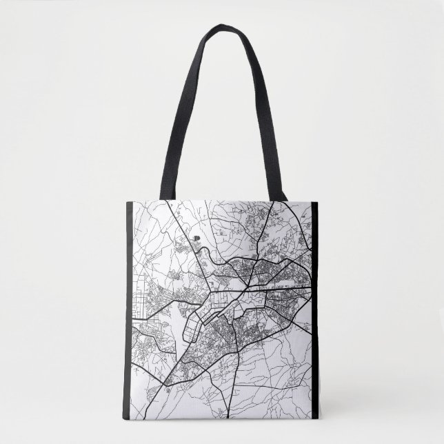 Peshawar Pakistan City Map Tote Bag (Front)