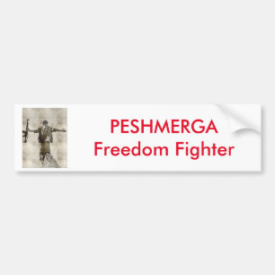 PESHMERGA Freedom Fighter Bumper Sticker
