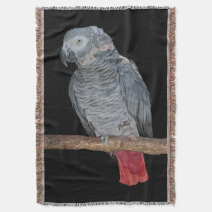 Pesky Parrot Throw Blanket