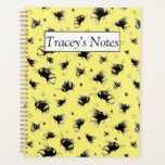 Pesonalized Bee Planner | Christmas Gift for Her<br><div class="desc">Surprise her this Christmas with the Personalized Yellow Bee Planner. Its cheerful yellow cover features playful bee illustrations, and you can add a custom name or message for a truly unique gift. Inside are undated monthly and weekly layouts, holiday planning pages, and space for notes—ideal for organizing school events, family...</div>
