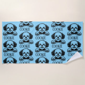 Pesonalized Dog Beach Towel