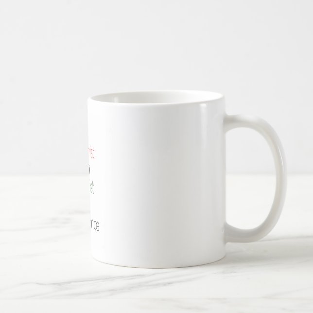 pessimist optimist coffee mug (Right)