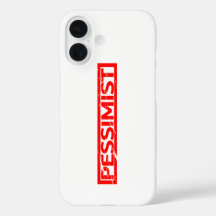 Pessimist Stamp iPhone 16 Case