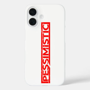 Pessimistic Stamp iPhone 16 Case