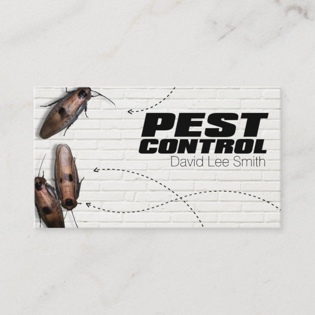 Pest control business card (Front)