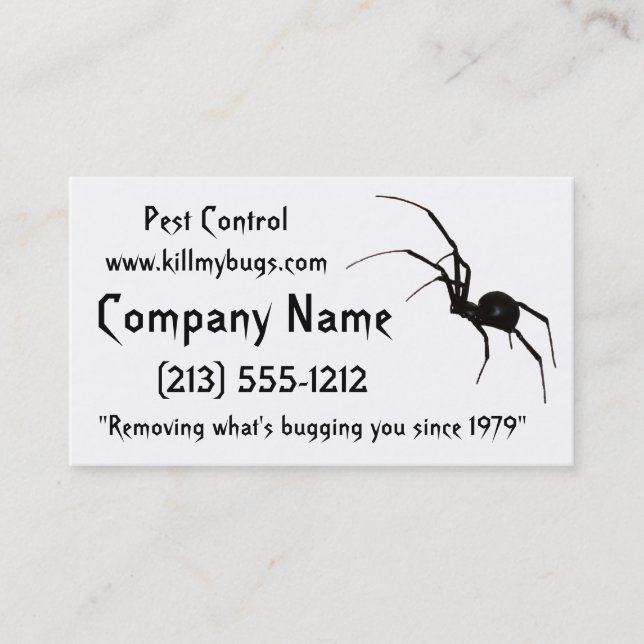 Pest Control Business Cards (Front)