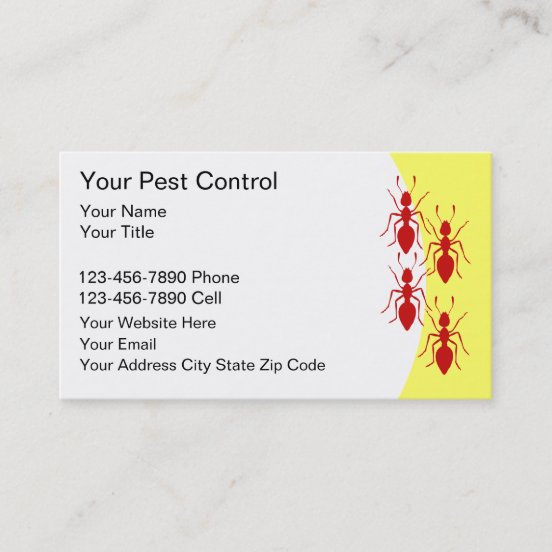 Pest Control Business Cards Zazzle AU