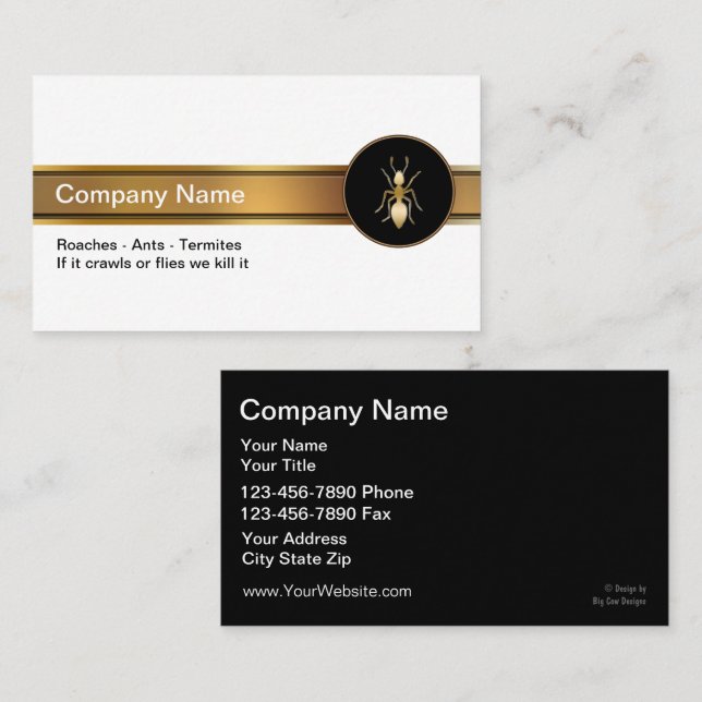Pest Control Business Cards (Front/Back)
