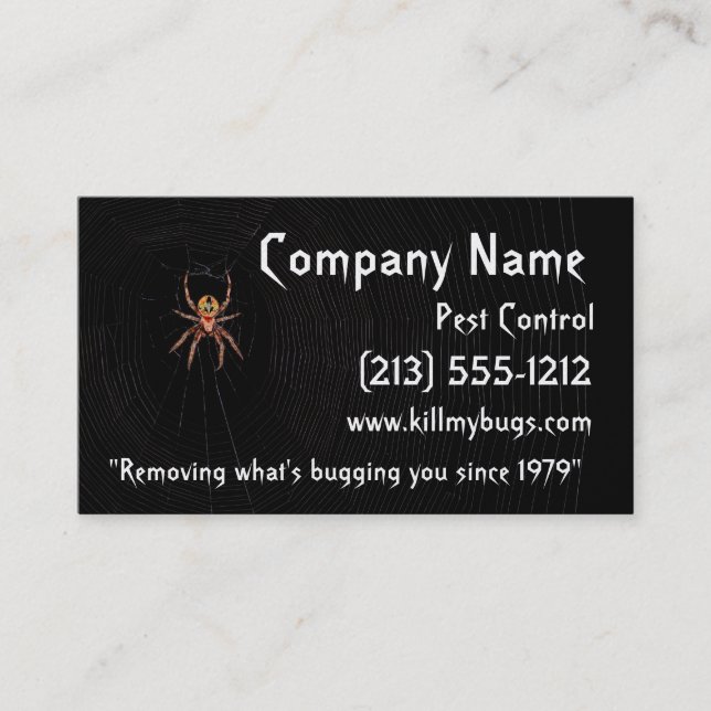 Pest Control Business Cards (Front)