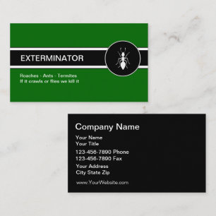 Pest Control Business Cards