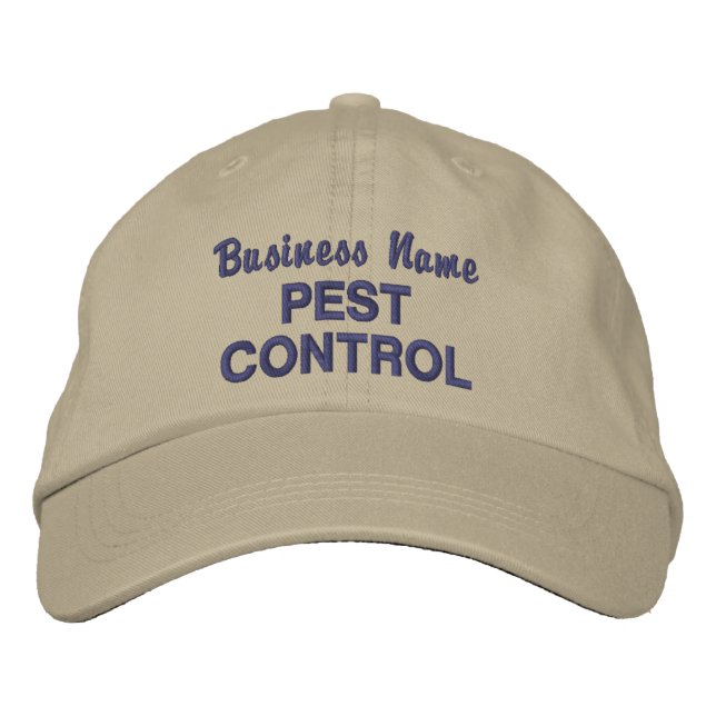 Pest Control Business Name Custom Embroidered Hat (Front)