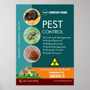 Pest Control Editable Poster